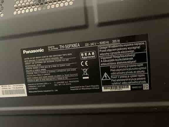Panasonic Viera TH-50PX8EA 50" plasma-TV svart