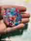 Hatsune Miku och Teto metal pins 4,5cm
