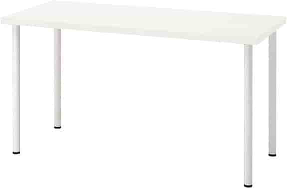 IKEA vitt skrivbord med lådor och ben