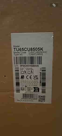 Samsung 65" CU8505 Crystal UHD 4K Smart TV (2023)