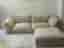 Layered, Lotta Agaton 2-sits soffa + puff i sammet