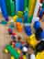 LEGO DUPLO blandade klossar, tåg och figurer