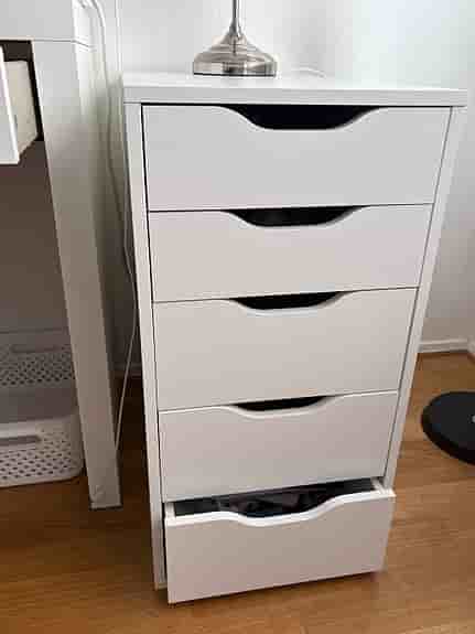 Vit byrå ikea , förvaringslådor