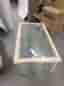 Soffbord i gustaviansk stil med glasskiva