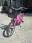 Kronan barncykel 16" rosa med korg