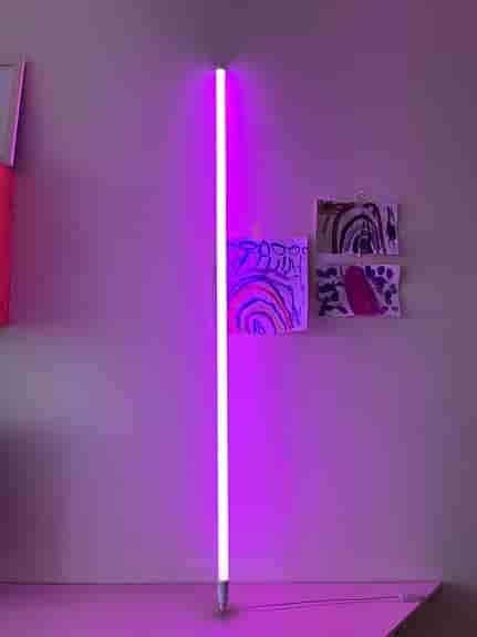 HAY Neon Tube lysrörslampa 150 cm - rosa
