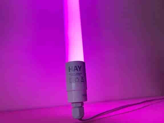 HAY Neon Tube lysrörslampa 150 cm - rosa