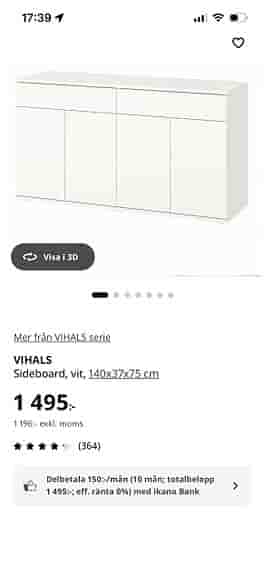 Ikea VIHALS byrå