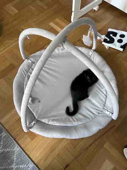 Babygym mjukt grå