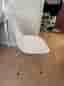 4x Vitra Eames plaststol vit med metallben