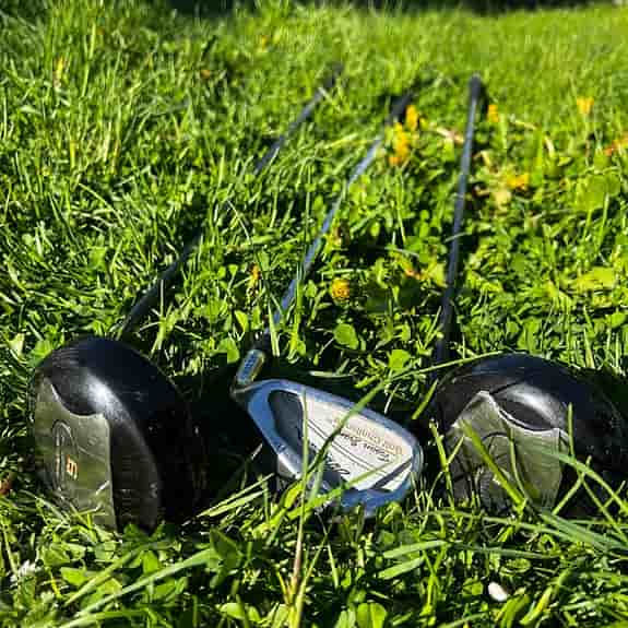 Golf Challenge golfbag i fint skick + 3 klubbor