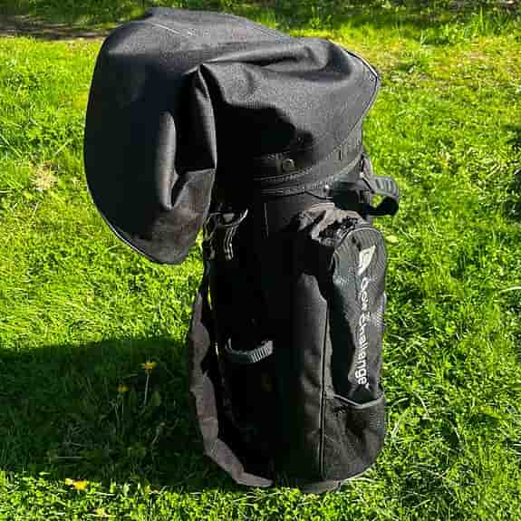 Golf Challenge golfbag i fint skick + 3 klubbor