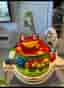 Fisher-Price hoppgunga/jumperoo groda med leksaker