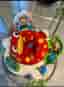 Fisher-Price hoppgunga/jumperoo groda med leksaker