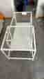 IKEA Aage Petersen soffbord glas vitt