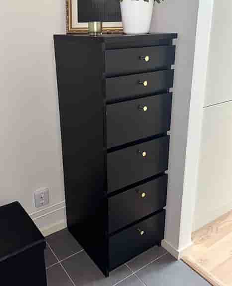 Ikea MALM byrå med 6 lådor & spegel