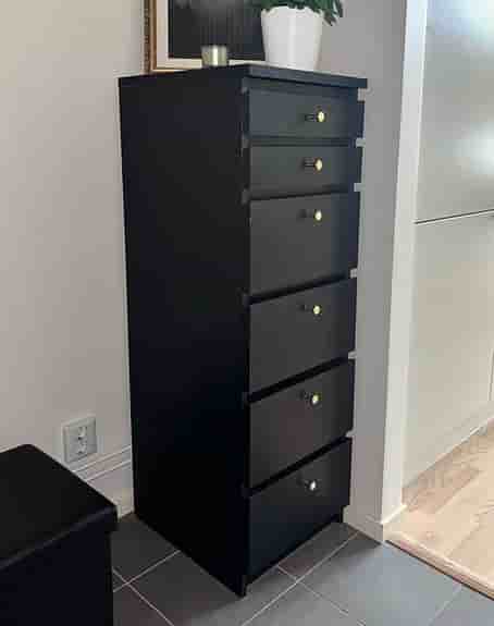 Ikea MALM byrå med 6 lådor & spegel