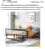 Metal bed frame 120x190