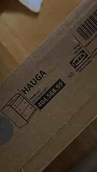 Ny byrå Hauga Ikea grå