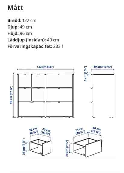 Ikea Visthus byrå