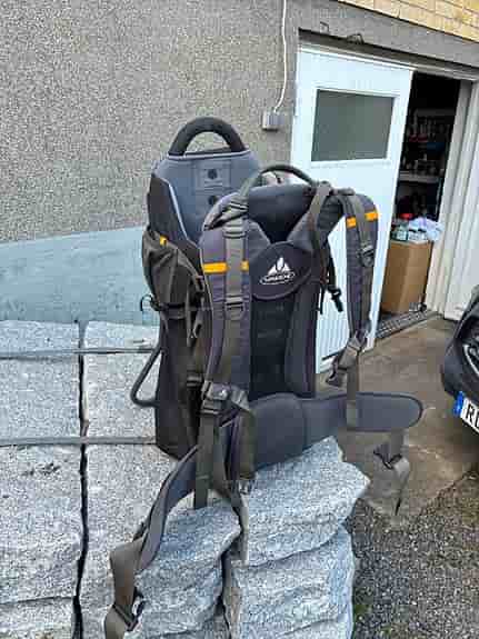 Vaude bärstol ryggsäck för barn svart/grå