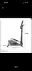 Crosstrainer silver/svart med display