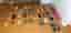 Samling leksaksbilar i metall och plast