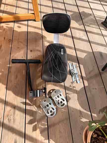 Yepp cykelbarnstol ryggstöd och fästen svart