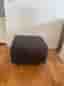 Svart sittpuff, pall från ikea