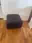 Svart sittpuff, pall från ikea