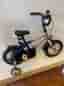 Crescent Bikerz barncykel 12" blå/silver med stödhjul