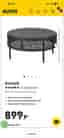 Bord Split runt utebord Ø75 cm svart konstrotting