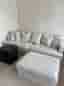Rossita 4-sits djup soffa + Rossita fotpall