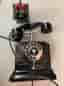 Vintage telefon från Flygvapnet / militärtelefon  retro industridesign