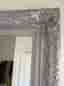 Stor antikspegel med dekorativ silverram – 195x90cm