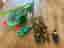 7st TMNT Turtles-figurer med Copter Helicopter + Dingy Dino