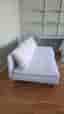IKEA 2 sits schäslong/soffa ljusgrå/beige