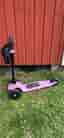 Rosa trehjuling sparkcykel för barn