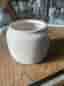 Kruka vit/beige