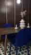 Jysk Matstol dining chair Ejstrup blue x4