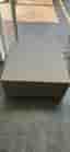 Rotting sittpall med dyna beige