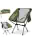 Ultralätt grön campingstol (0,9 kg) – Perfekt för vandring & strand!