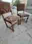 Antika, Vintage Barock Stolar Frankrike/Holland. Mycket gamla