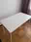 Ikea TORPARÖ bord utomhus 130x74 cm vitt fällbart