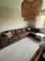 Brun 4-sits soffa