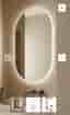 Badrumsspegel Imfri LED 50x100 cm Tenfors Oval