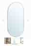 Badrumsspegel Imfri LED 50x100 cm Tenfors Oval
