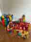 LEGO DUPLO blandade djur, figurer och byggklossar