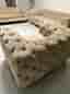 Chesterfield soffgrupp i sammet – 3+2+1 sits – Beige