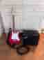 Fender Mustang LT25 förstärkare med Squier mini elgitarr och kabel